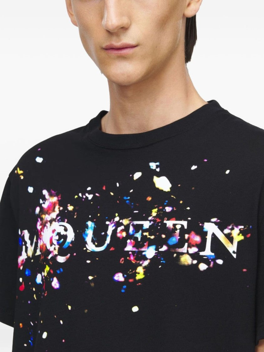 Alexander Mcqueen Multicolored Splatter Graphic T-Shirt