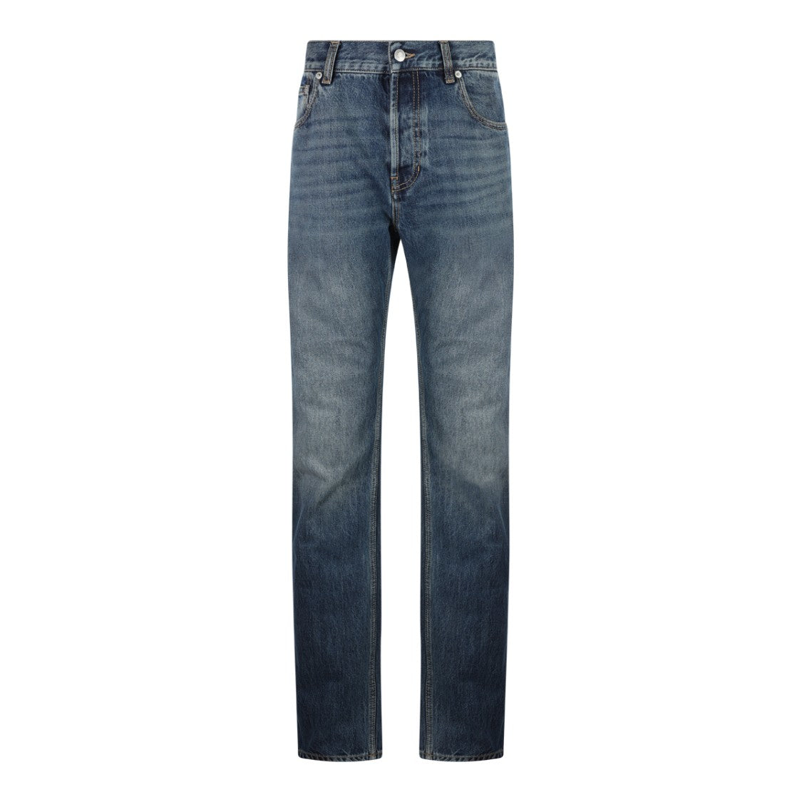 Alexander Mcqueen Classic Straight-Leg Denim Jeans With Signature Branding Detail