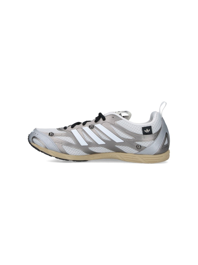 Adidas "Adizero Pr" Sneakers, In White Mesh