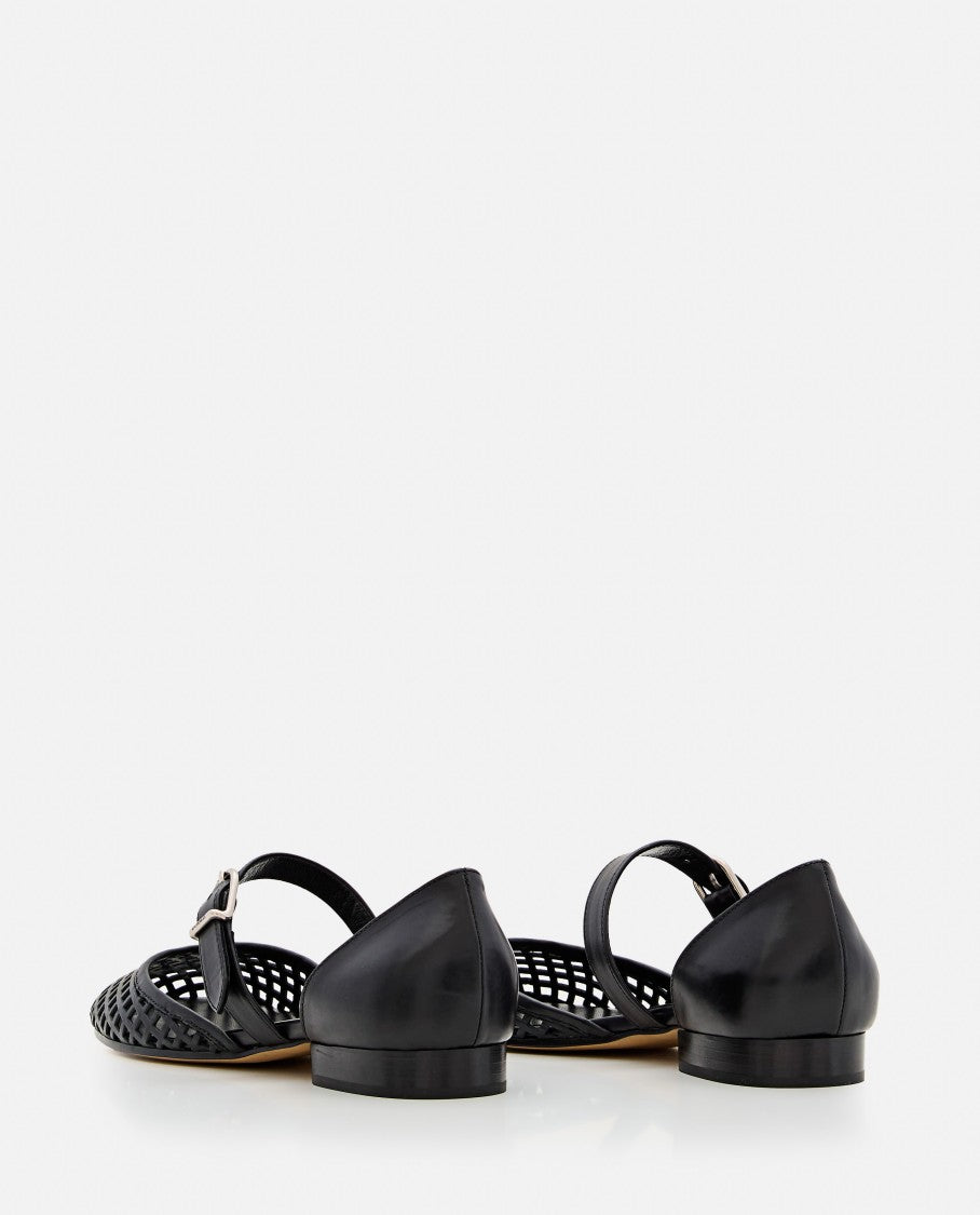 Durazzi Milano Perforated Net Ballerinas