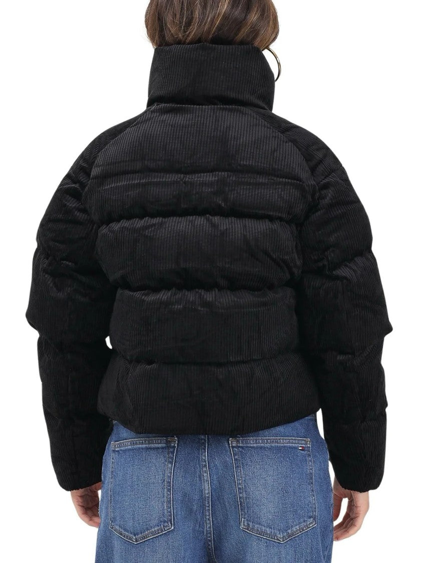 Puma Black Polyester Velvet Down Jacket