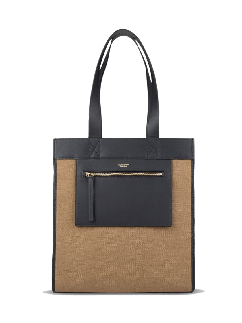 Burberry Pk Logo Tote Bag