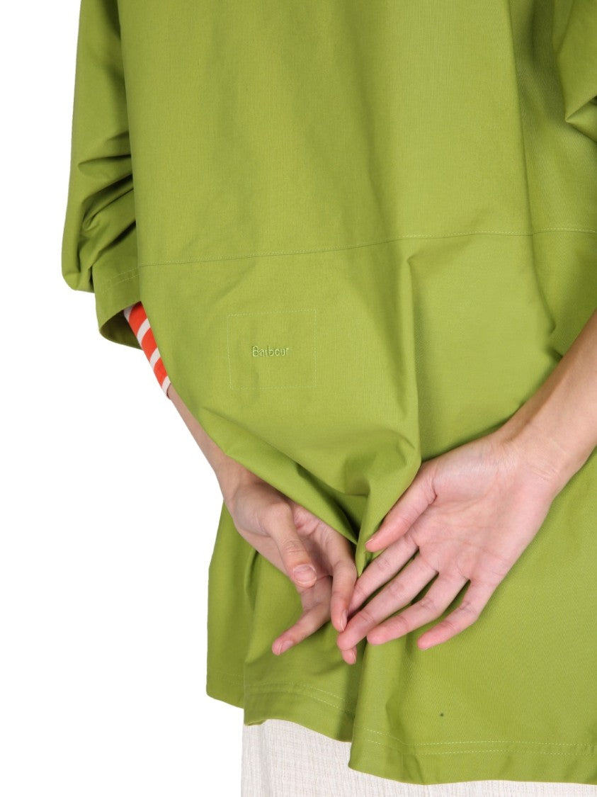 Barbour Boxy Silhouette Parka With Lace-Up Front