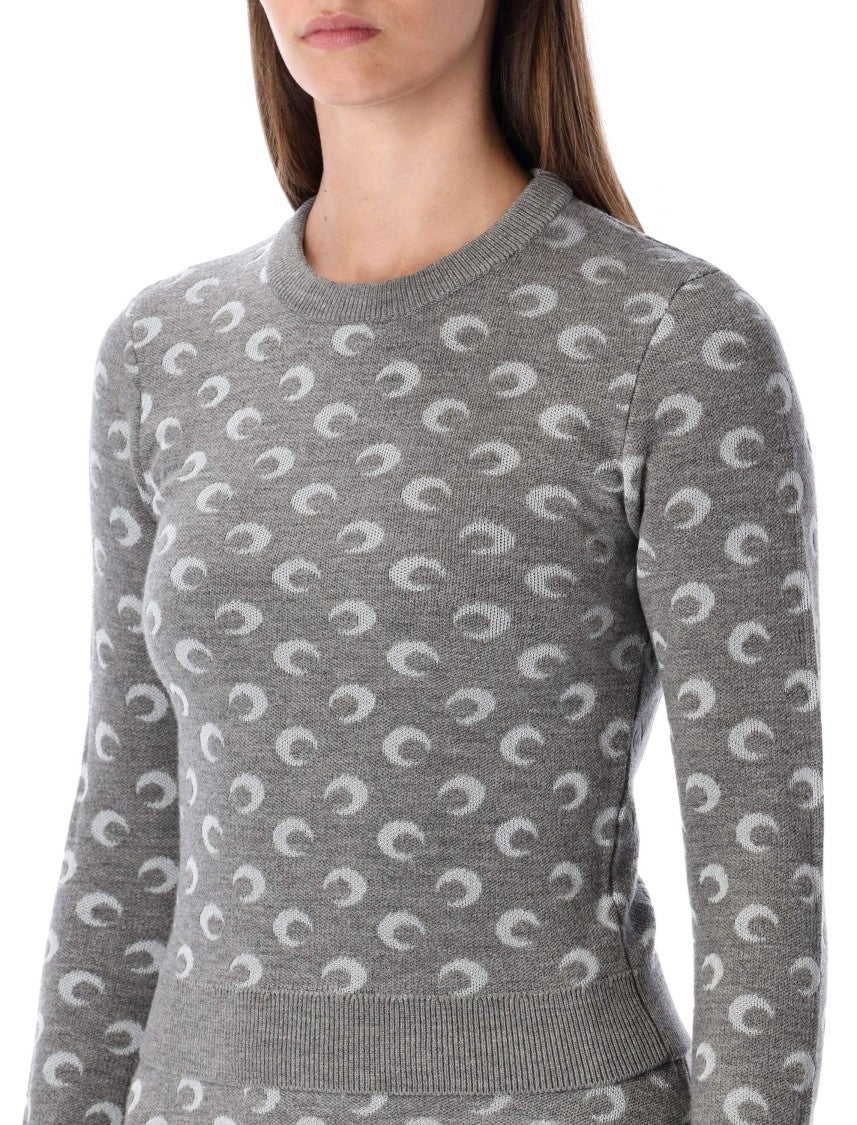 Marine Serre Moon Jacquard Sweater