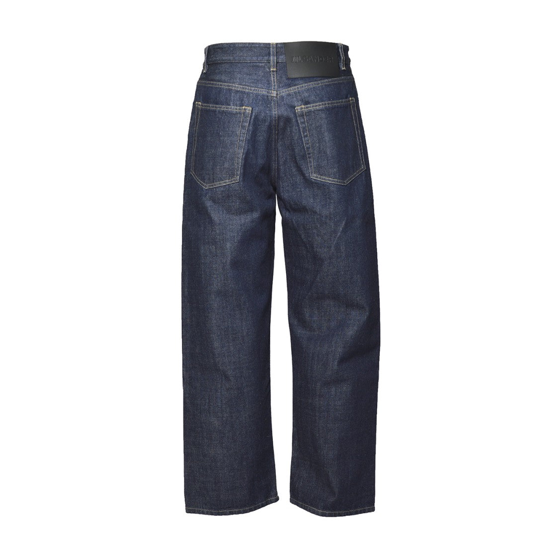 Jil Sander Straight-Leg Indigo Denim Jeans With Contrast Stitching
