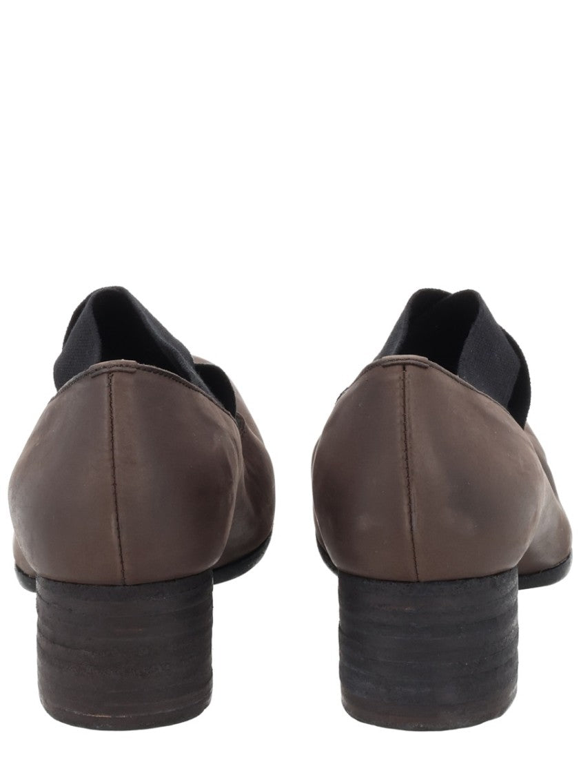 Uma Wang Muted Brown Calf Leather Flats
