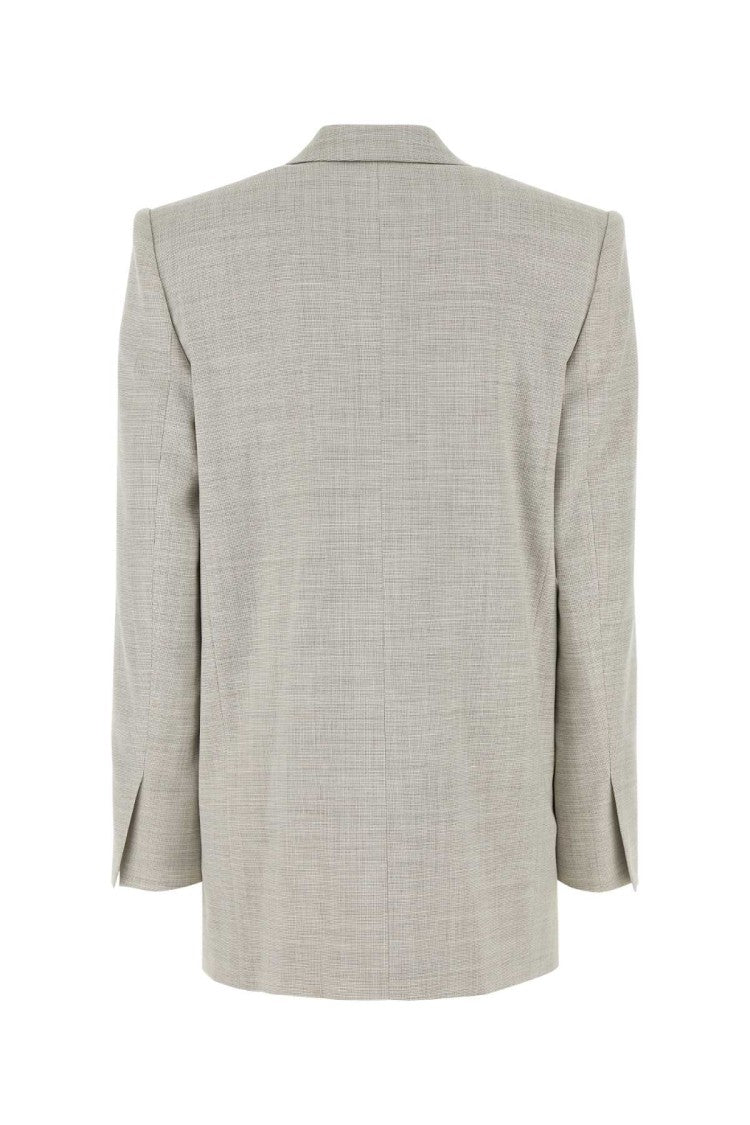 Philosophy Di Lorenzo Serafini Melange Light Grey Stretch Wool Blend Blazer
