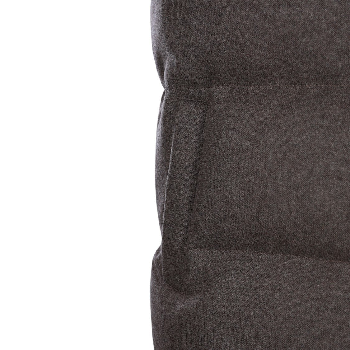 Eleventy Sleeveless Padded Vest With Detachable Hood And Textured Design