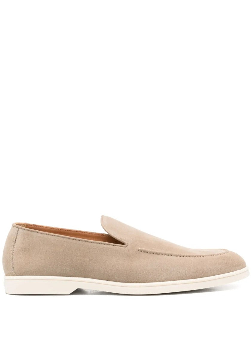 Doucal's Almond Toe Suede Loafers