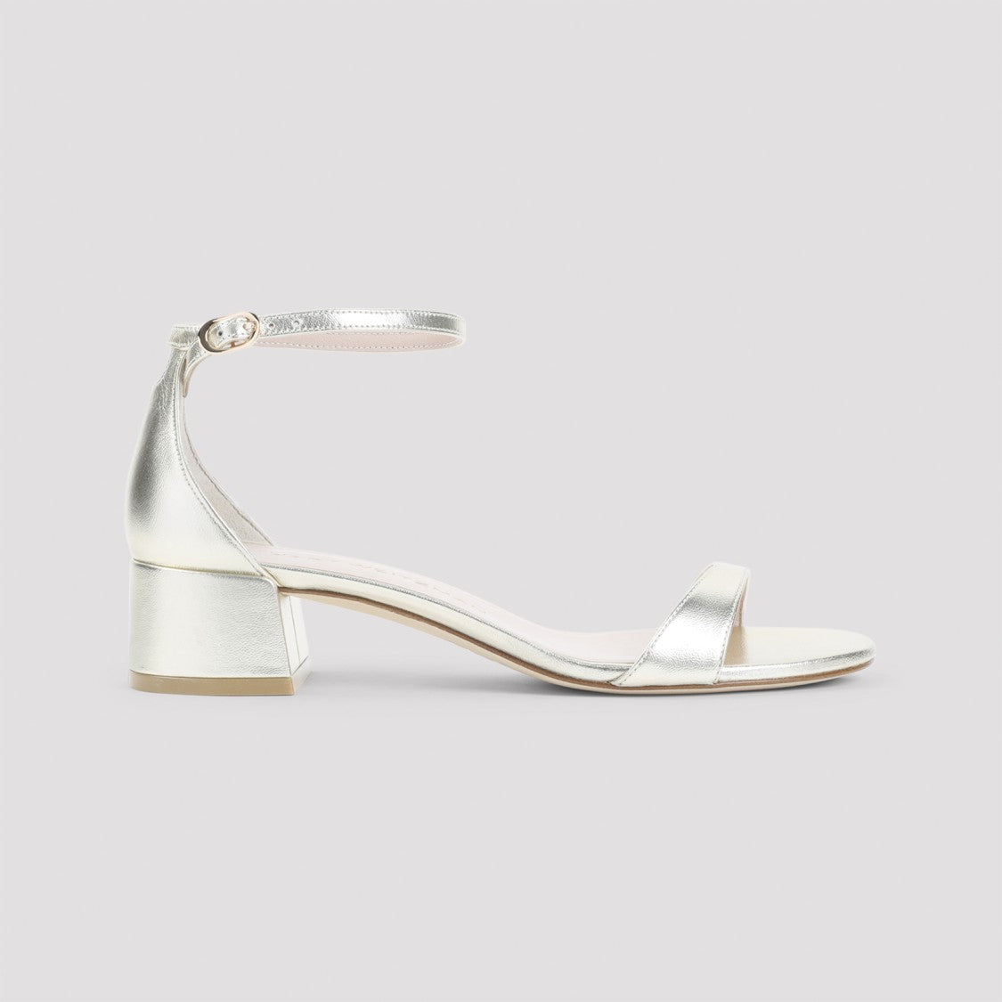 Stuart Weitzman Metallic Goat Leather Sandals