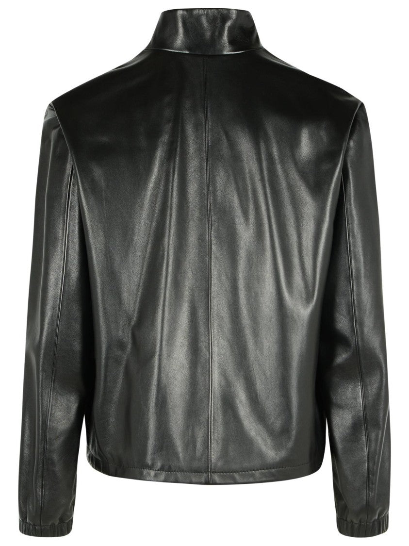 Versace Black Leather Jacket