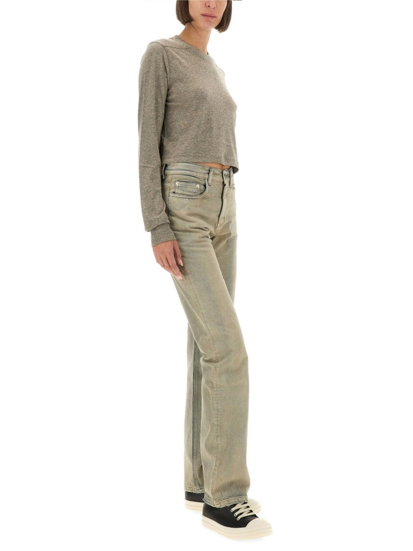 Drkshdw By Rick Owens "Ls Cropped Small Level T" T-Shirt