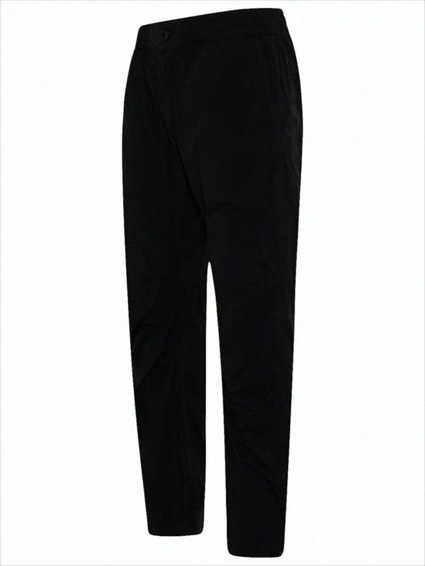 Ten C Tapered Black Jogger Pants With Design