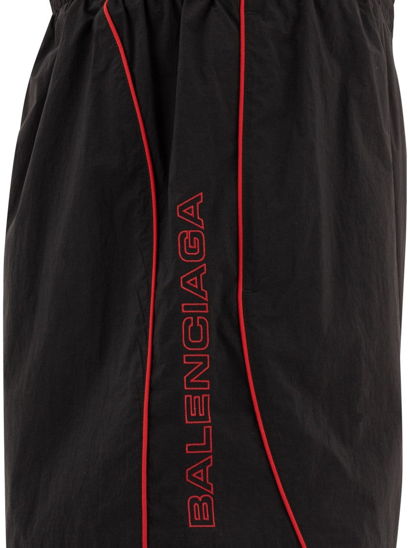 Balenciaga Black Technical Fabric Shorts