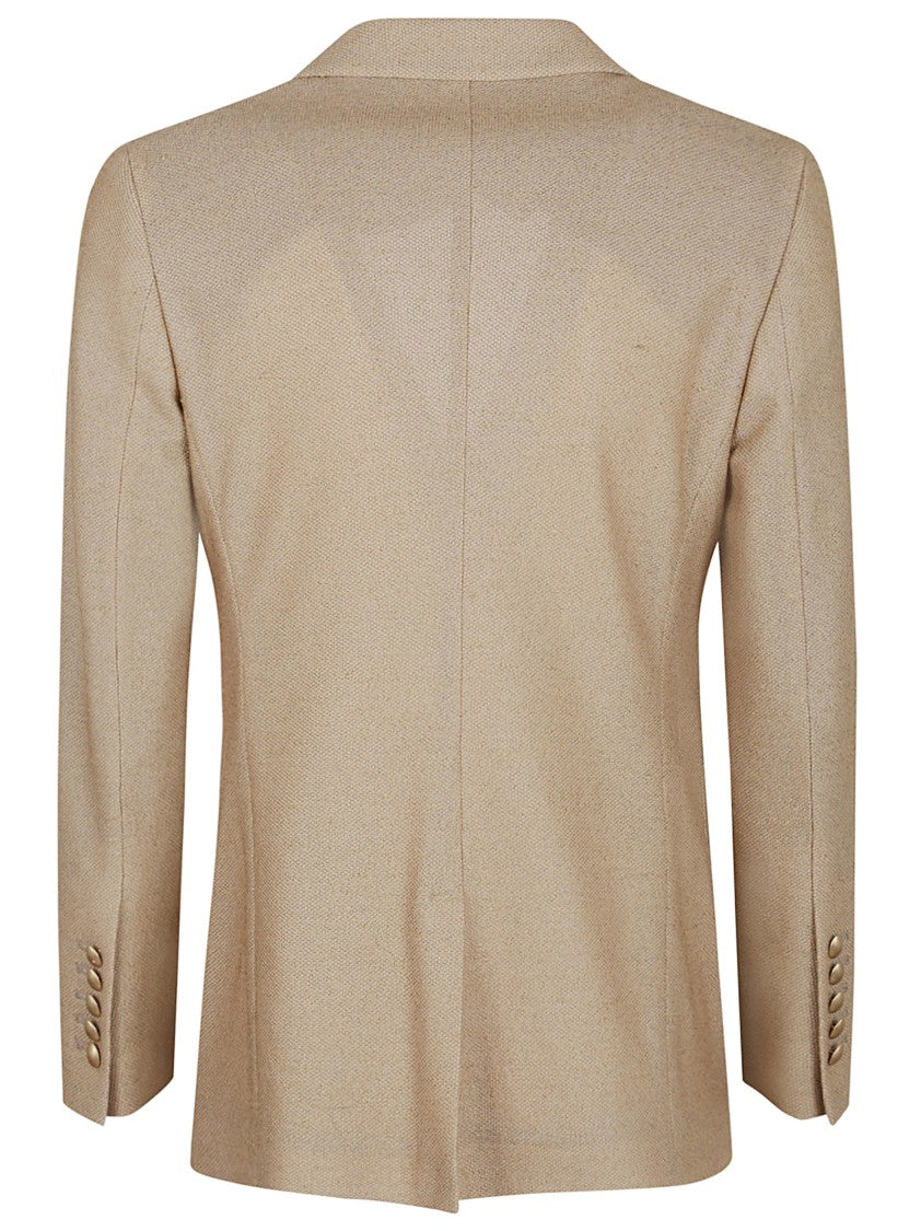 Saulina Double-Breasted Linen And Cotton Jacket