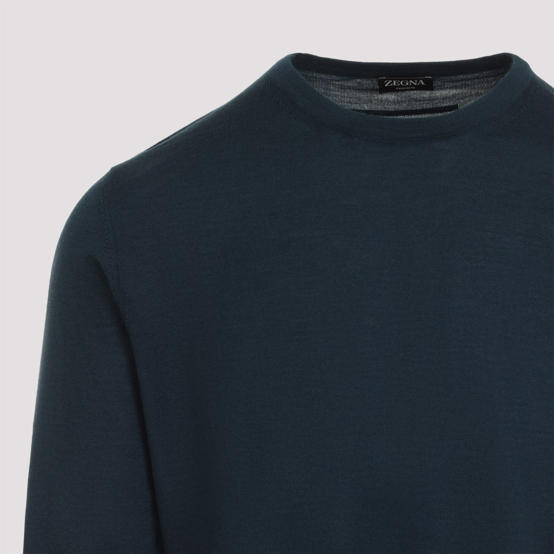 Zegna Cashmere-Silk Blend Green Sweater