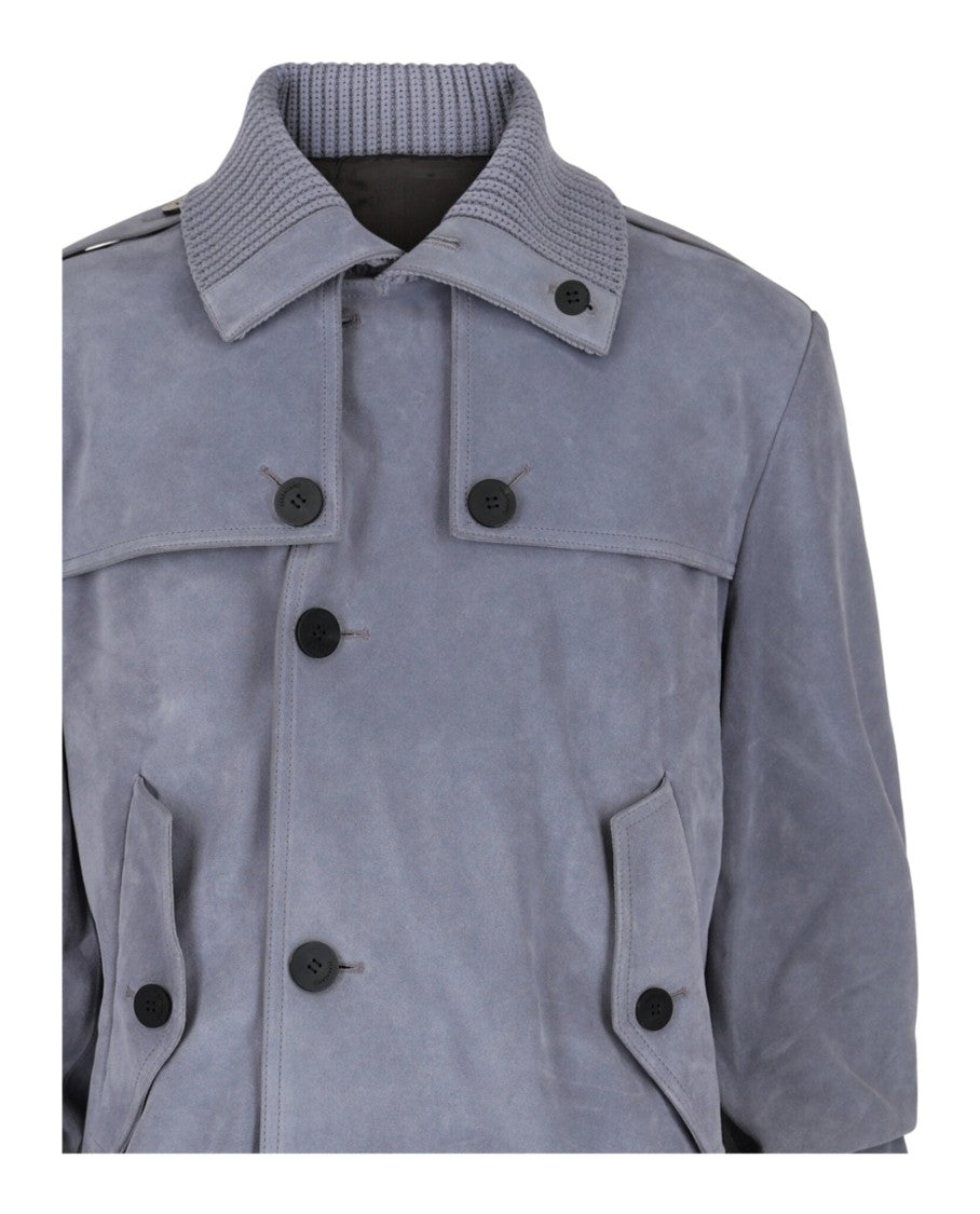 Ferragamo Suede Moto Jacket