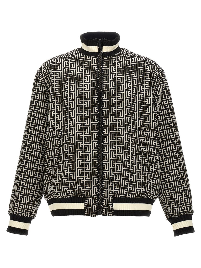 Balmain Monogram' Reversible Bomber Jacket