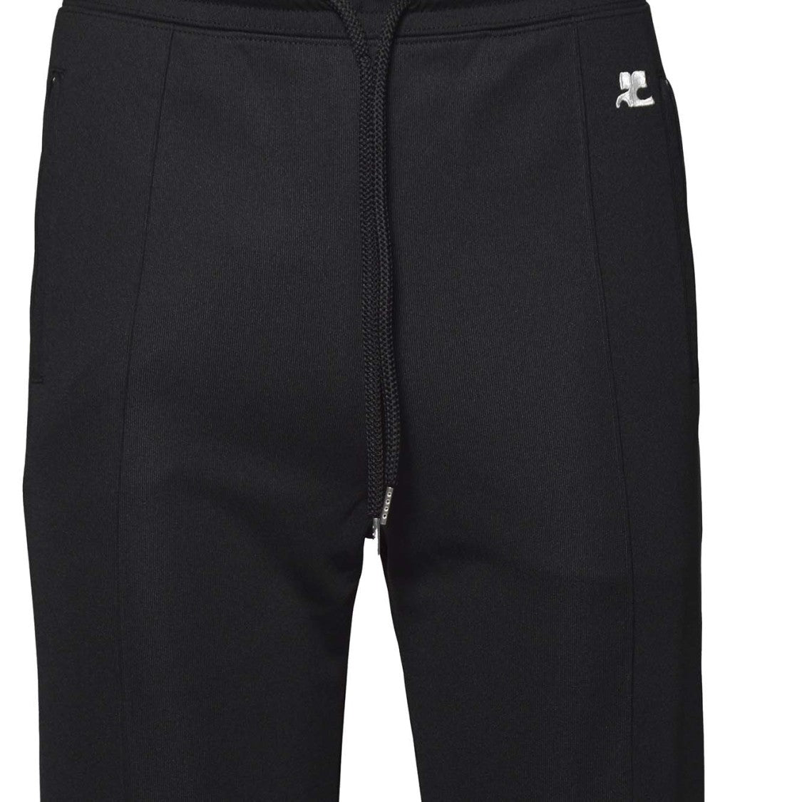 Courrèges Black Jersey Interlock Pants