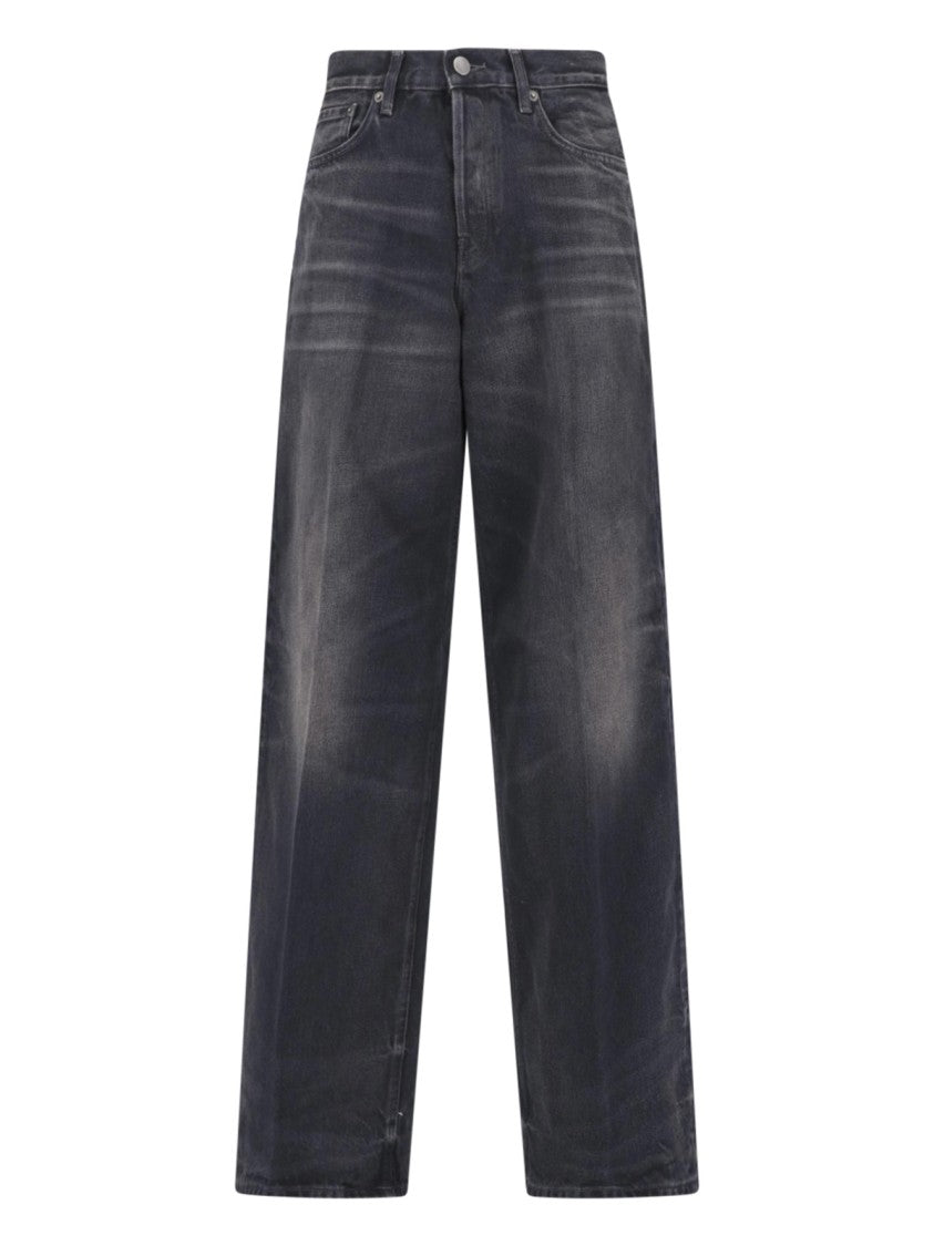 Haikure Wide-Leg Black Denim Bethany Jeans With Five-Pocket Design