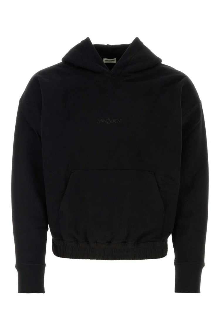Saint Laurent Black Cotton Sweatshirt