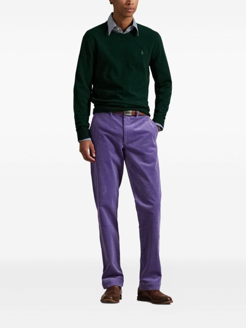 Polo Ralph Lauren Knit Crewneck Sweater Pony Embroidery Green