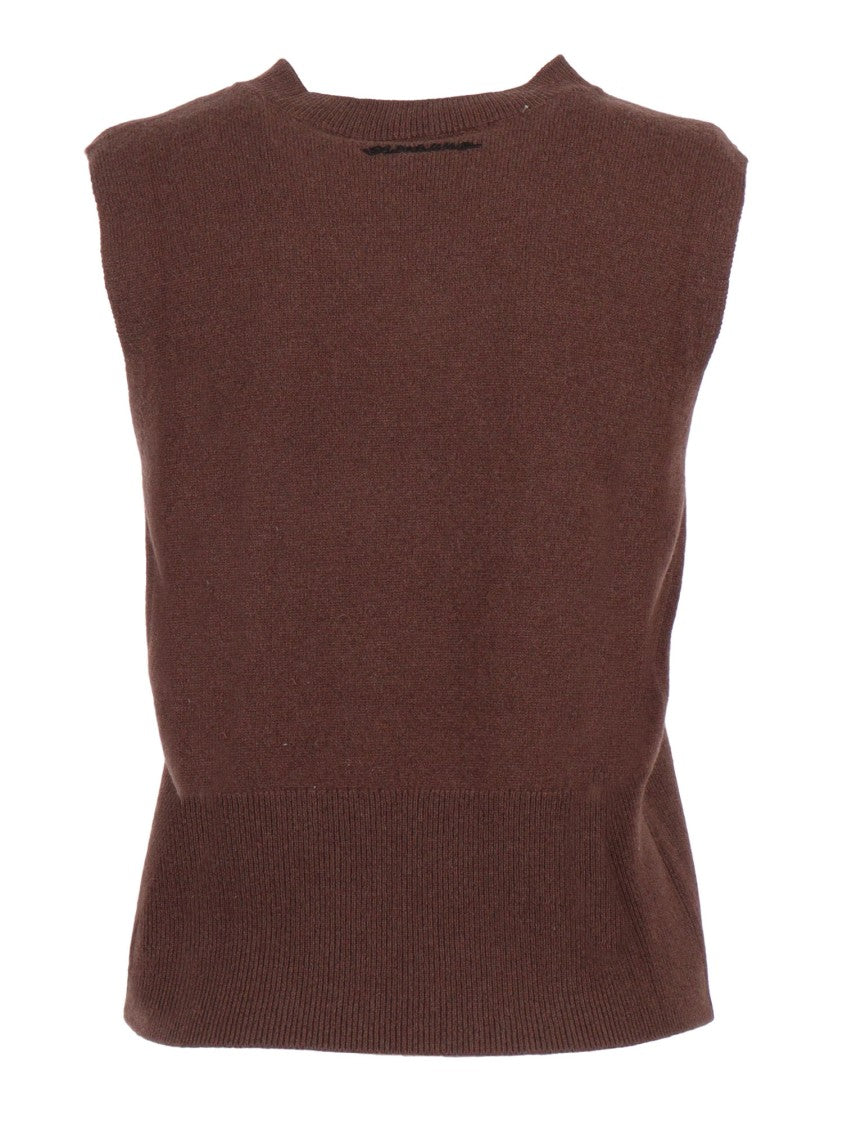 Ermanno Scervino Embroidered Wool Vest With Tailored Fit