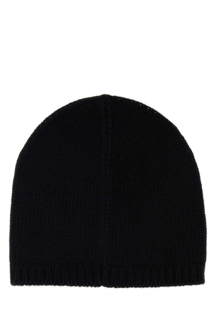 Dsquared2 Black Wool Blend Beanie Hat