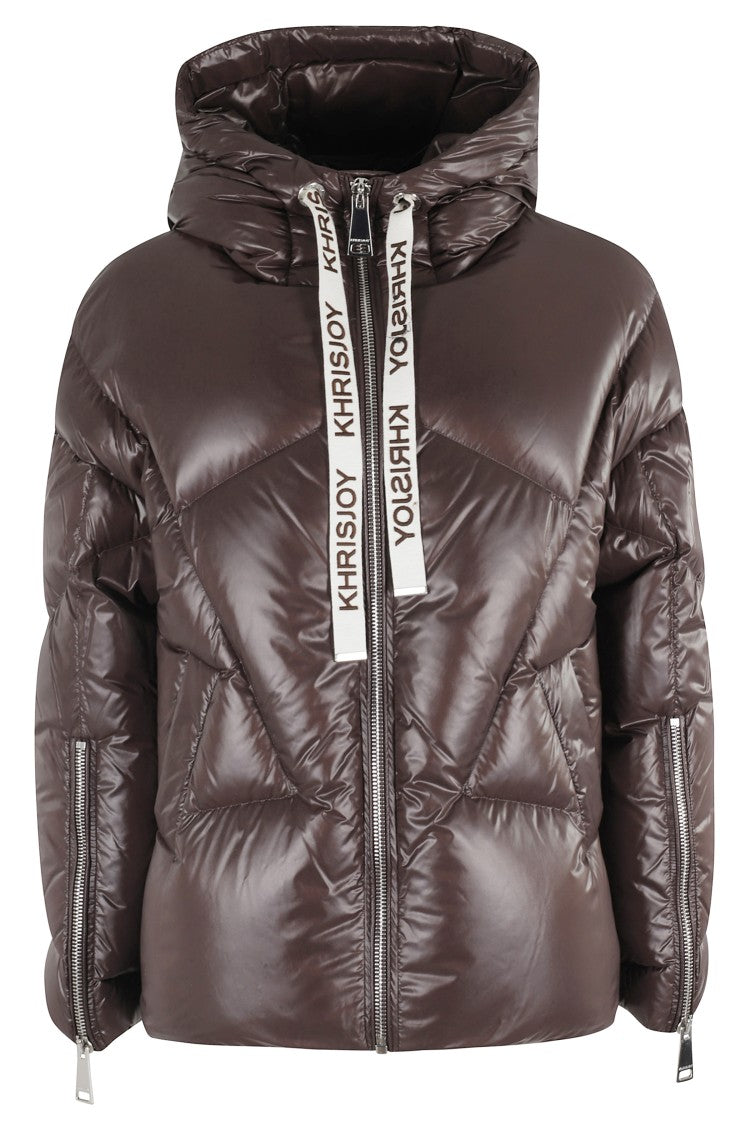 Khrisjoy Iconic Milano Down Jacket In Shiny Nylon