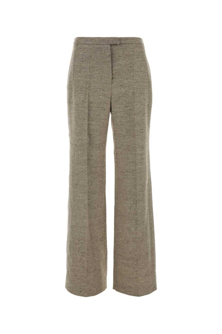 Magda Butrym Melange Dove Grey Silk Blend Pant