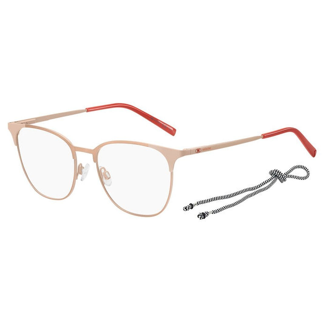 M Missoni Mmi 0041 Cat-Eye Eyeglasses With Metallic Rose Gold Frame