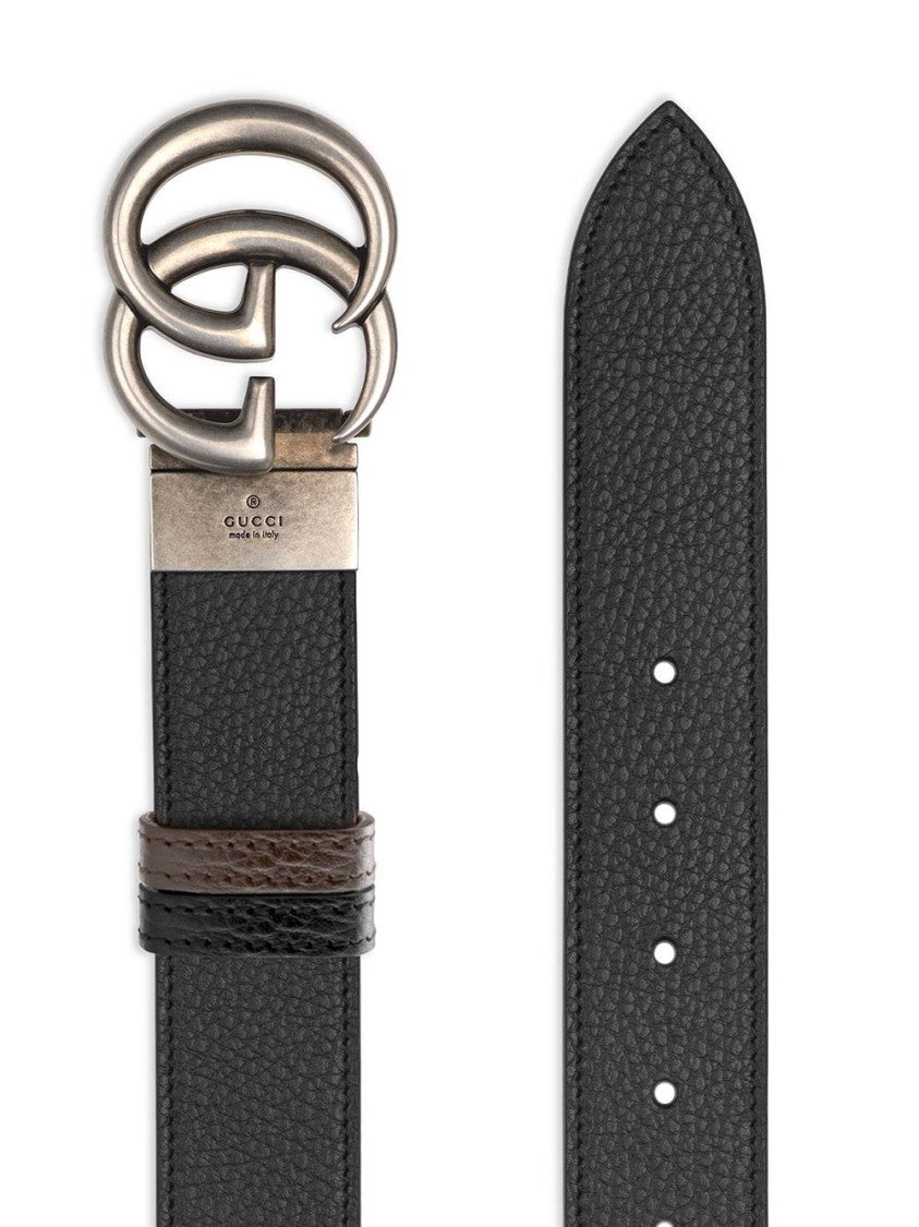 Gucci Textured Calfskin Leather Belt