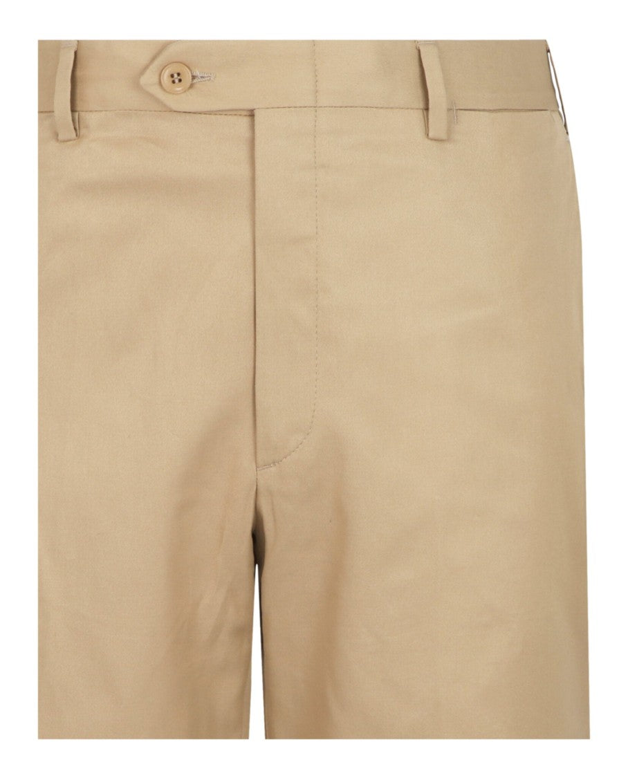 Brioni Mid-Rise Cotton Bermuda Shorts With Tailored Cuffs