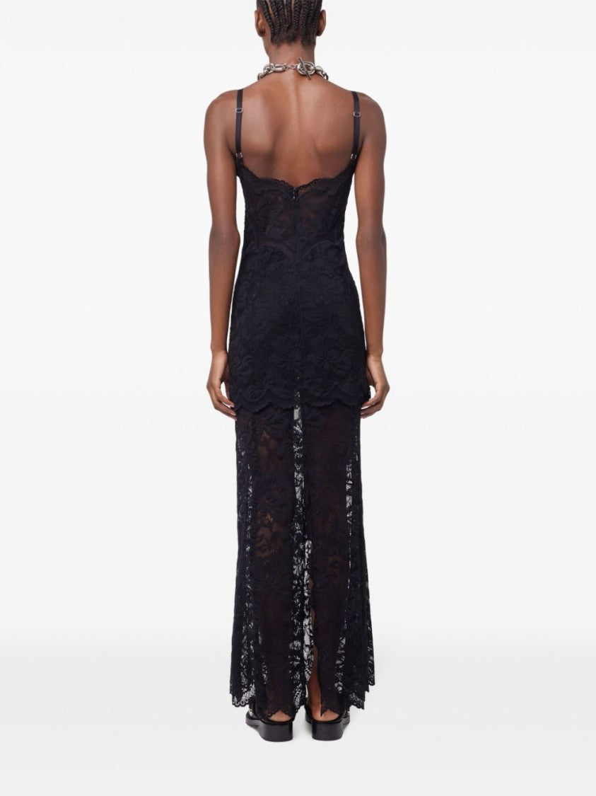 Rabanne Black Lace Evening Dress