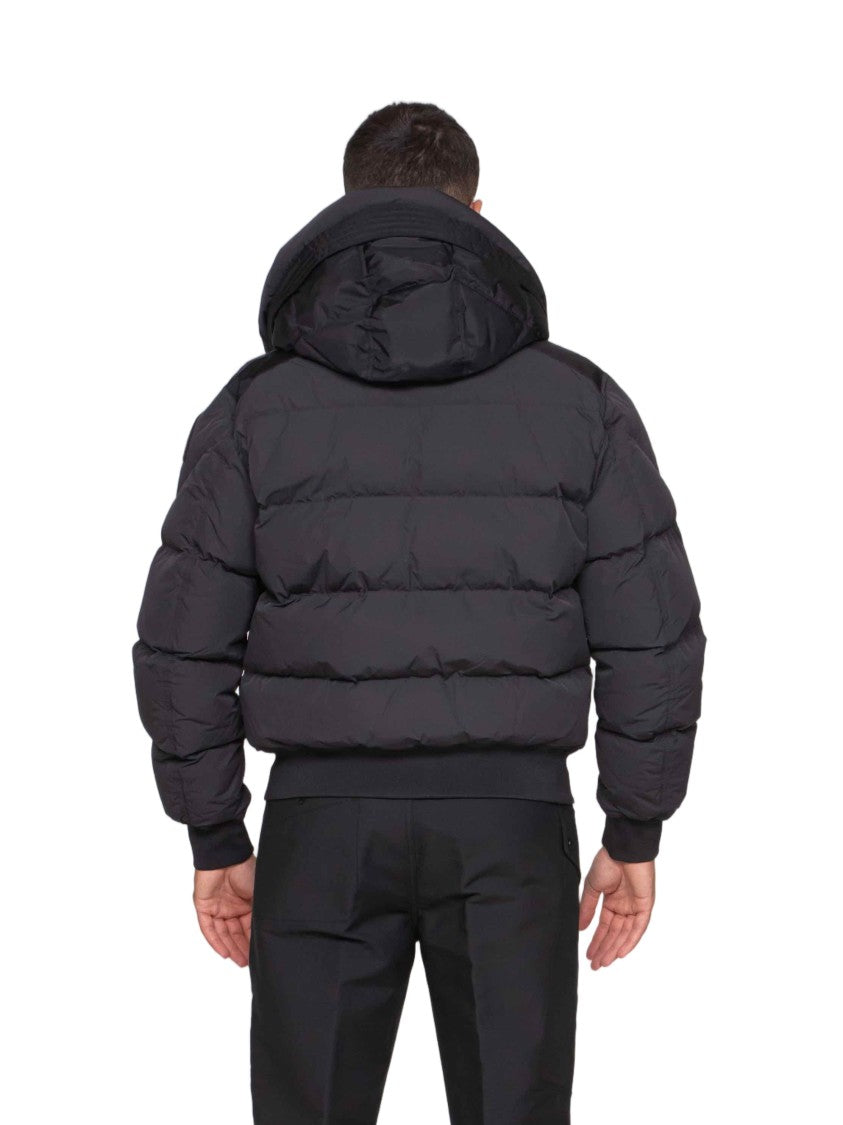 Pjs Parajumpers Puffer Bomber Jacket With High Collar And Hood