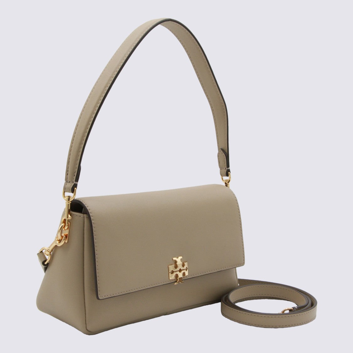 Tory Burch Rectangular Handbag With Matte Finish And Structured Silhouette