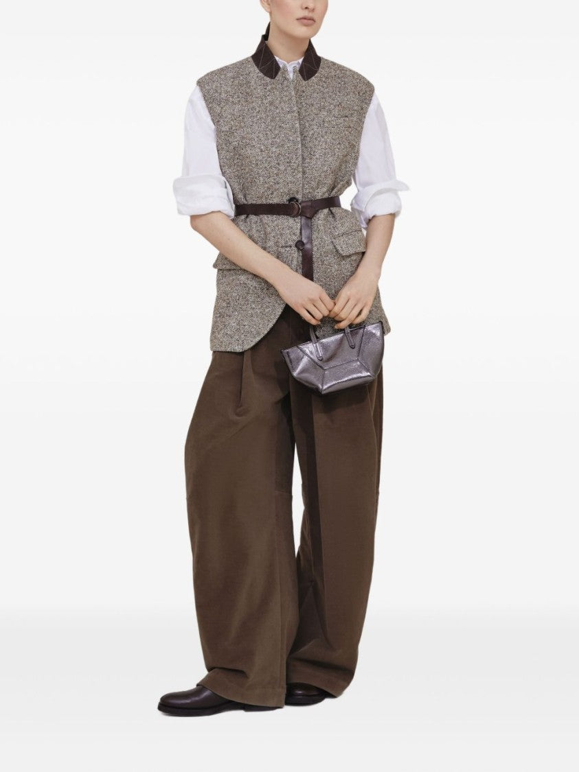 Brunello Cucinelli Classic White Shirt With Pointed Collar And Modern Mesh Detail