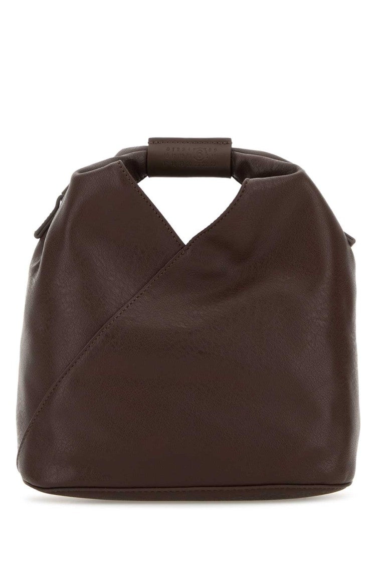 Mm6 By Maison Margiela Chocolate Synthetic Leather Japanese Handbag
