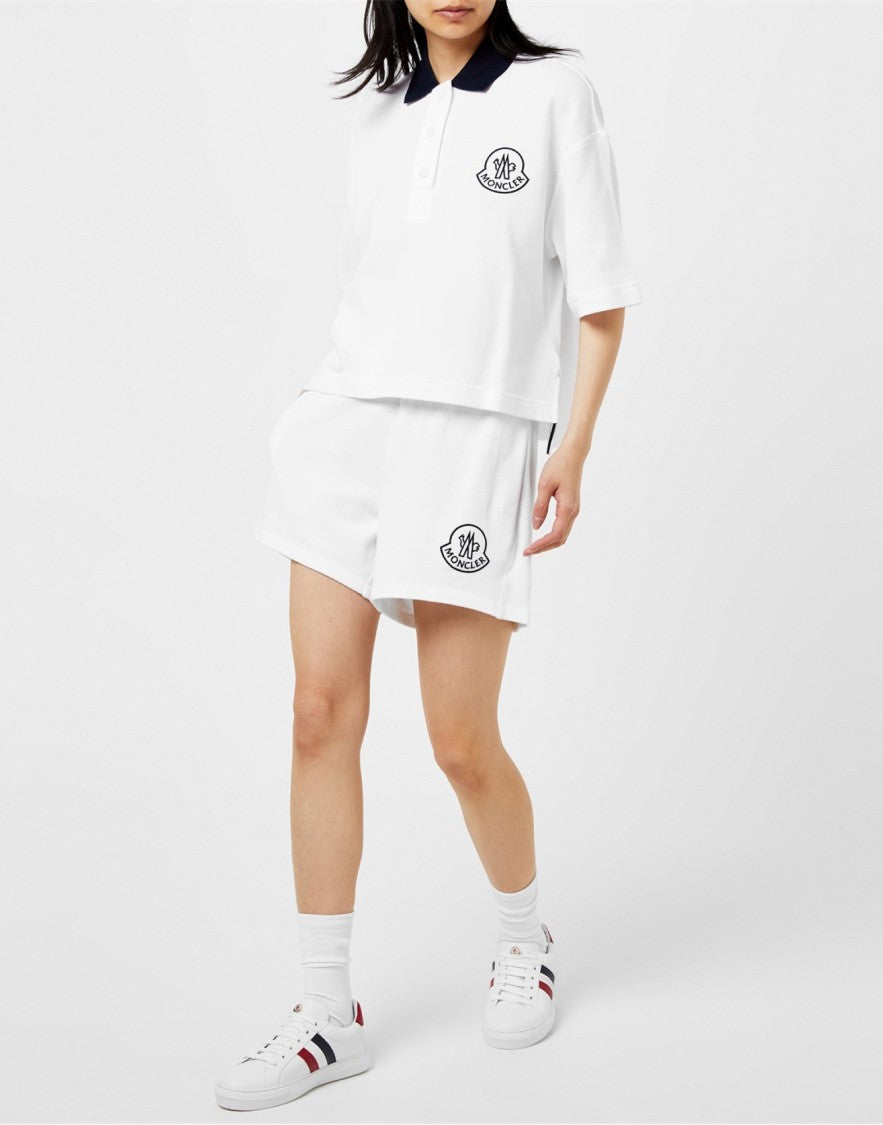 Moncler Logo Embroidered Short-Sleeved Polo Shirt
