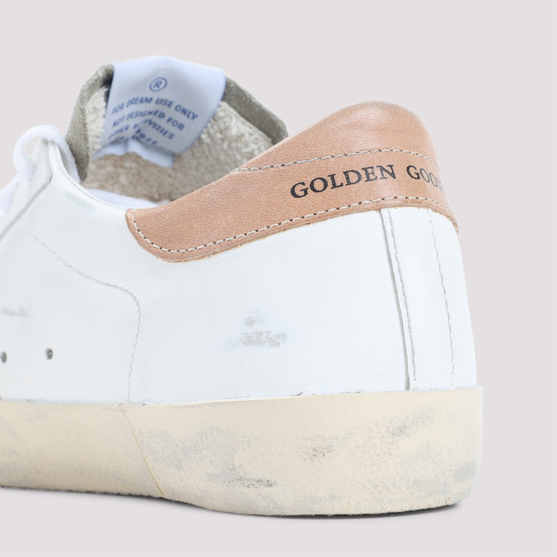 Golden Goose White Leather Low-Top Sneakers With Contrasting Accents