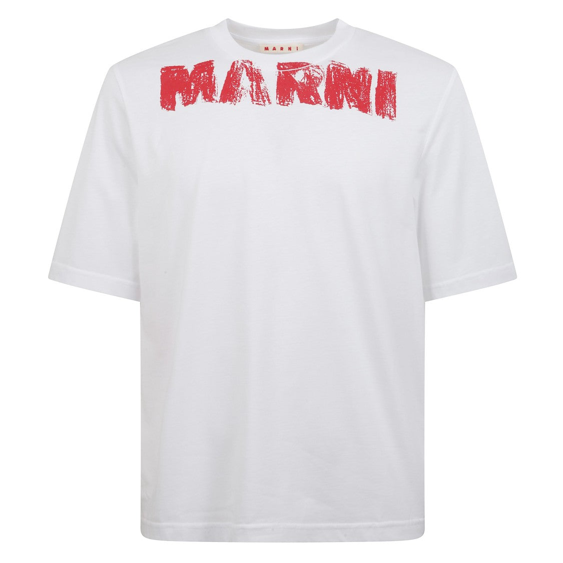 Marni Classic Short-Sleeved Cotton T-Shirt With Logo Print