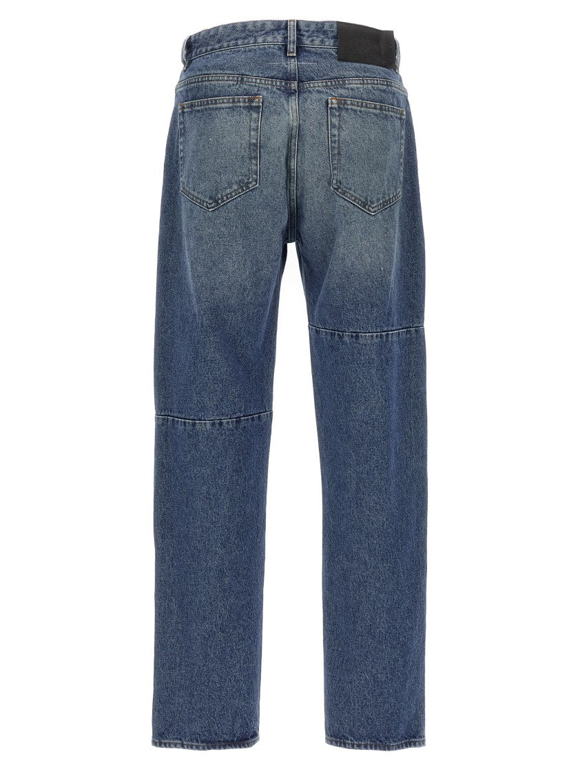 Mm6 By Maison Margiela Asymmetric Stitching Jeans