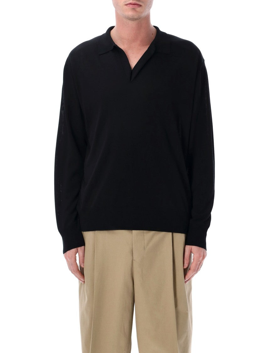 Roberto Collina Long Sleeve Knit Polo