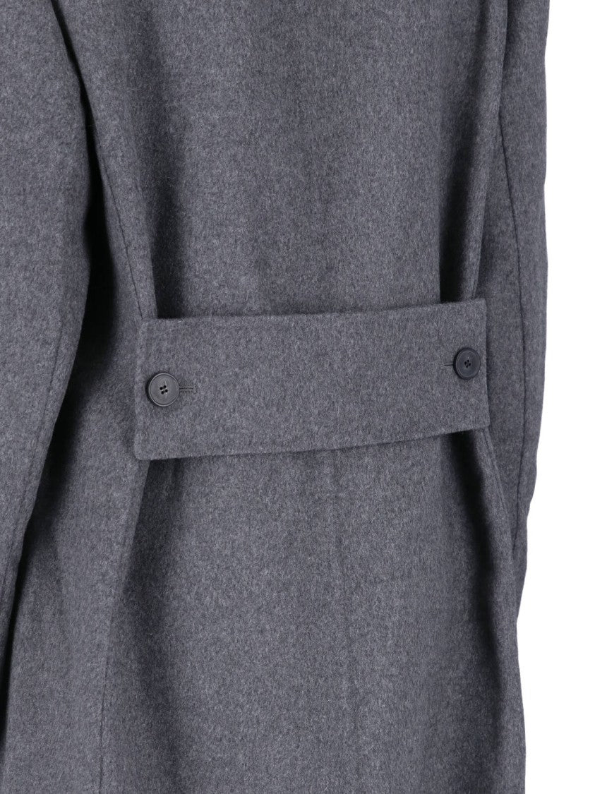 Victoria Beckham Double-Breasted Structured Jacket With Notched Lapel