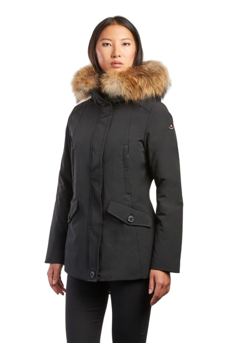 Canadiens Short Parka With Removable Fox Fur Trim
