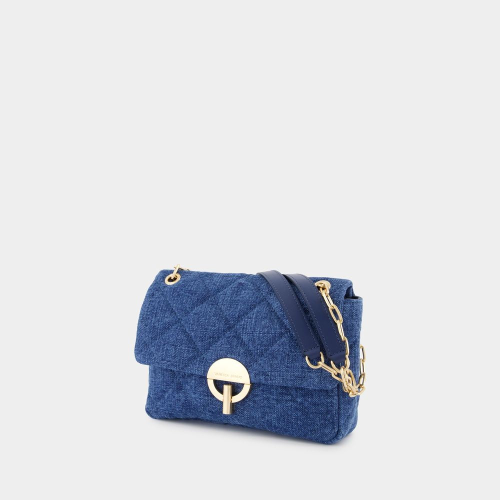 Vanessa Bruno Grand Moon Bag - Linen - Blue
