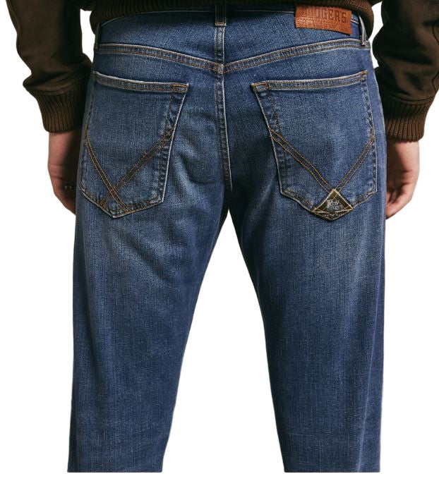 Roy Rogers Medium Wash Denim Jeans With Regular Fit