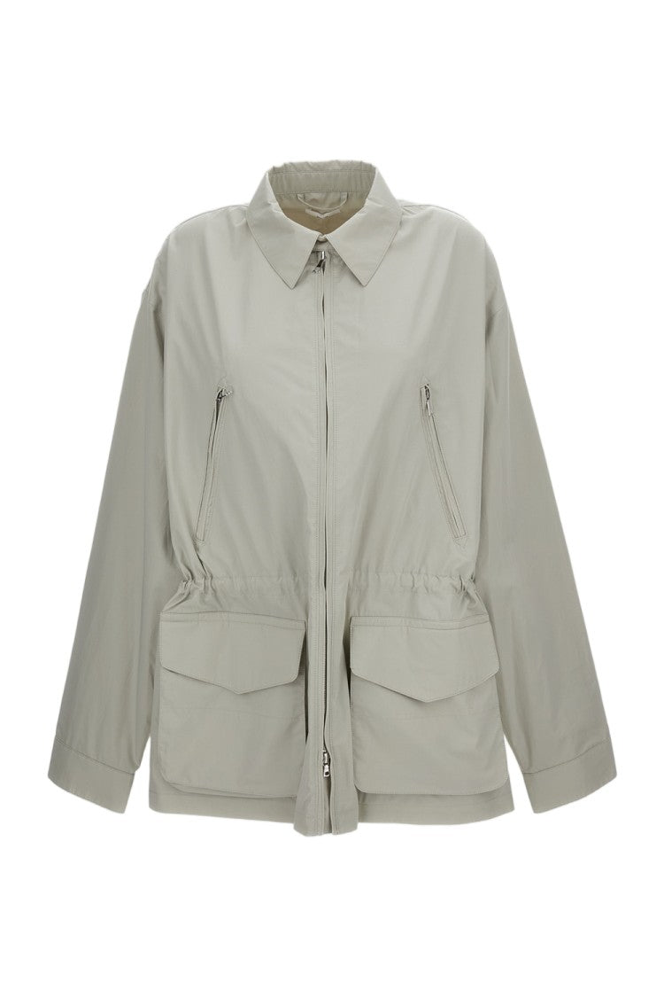 Rier Grey Water-Repellent Cotton Field Jacket