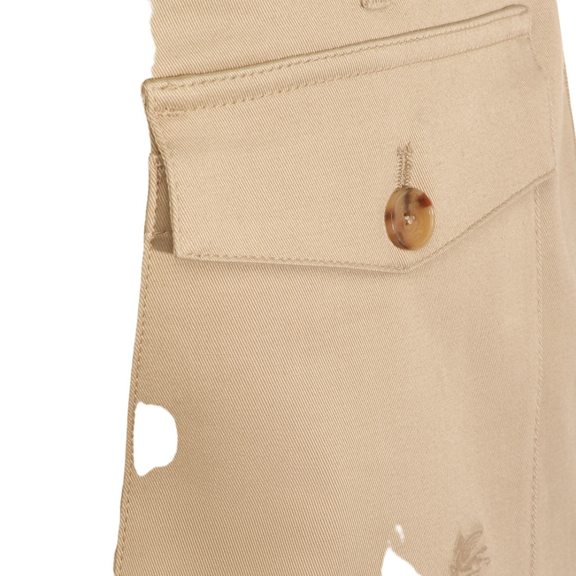 Etro Straight-Leg Casual Trousers With Flap Pockets