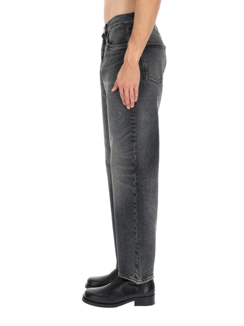 Sunflower Loose Cotton Faded Black Jeans